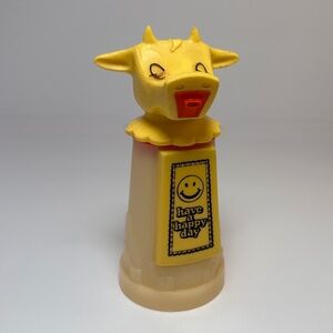 Vintage Cow Creamer | Whirley Industries “Have a Happy Day” Smiley | USA Made